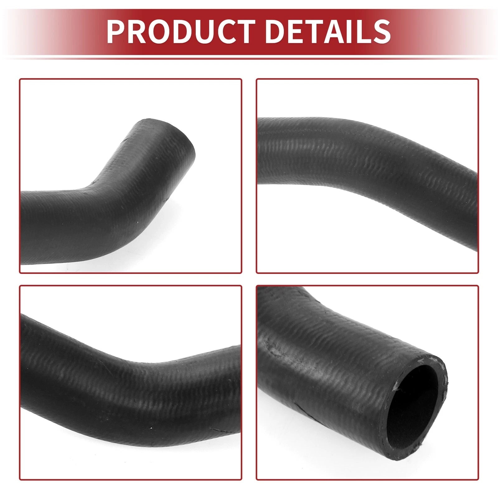 Radiator Hose for Honda Civic (2006–2011) No. 19502RNAA01 Rubber Black