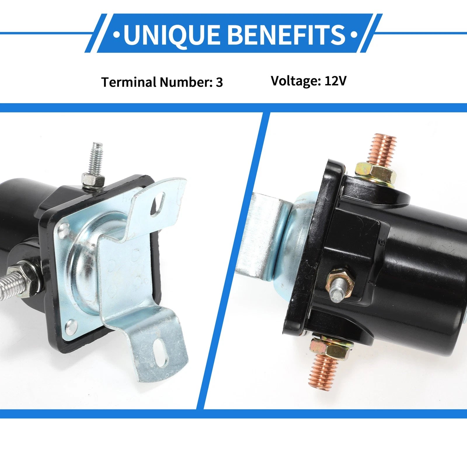 Set of 1 Starter Solenoid Relay 12V for Ford Tractor (Farm)