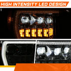 Switchback LED DRL Dual Projector Headlights for Ford F-150 (2021–2023)