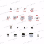 Set of 4 Bolts Toppers Caps for Harley Softail Twin Cam (2007–2010) Chrome