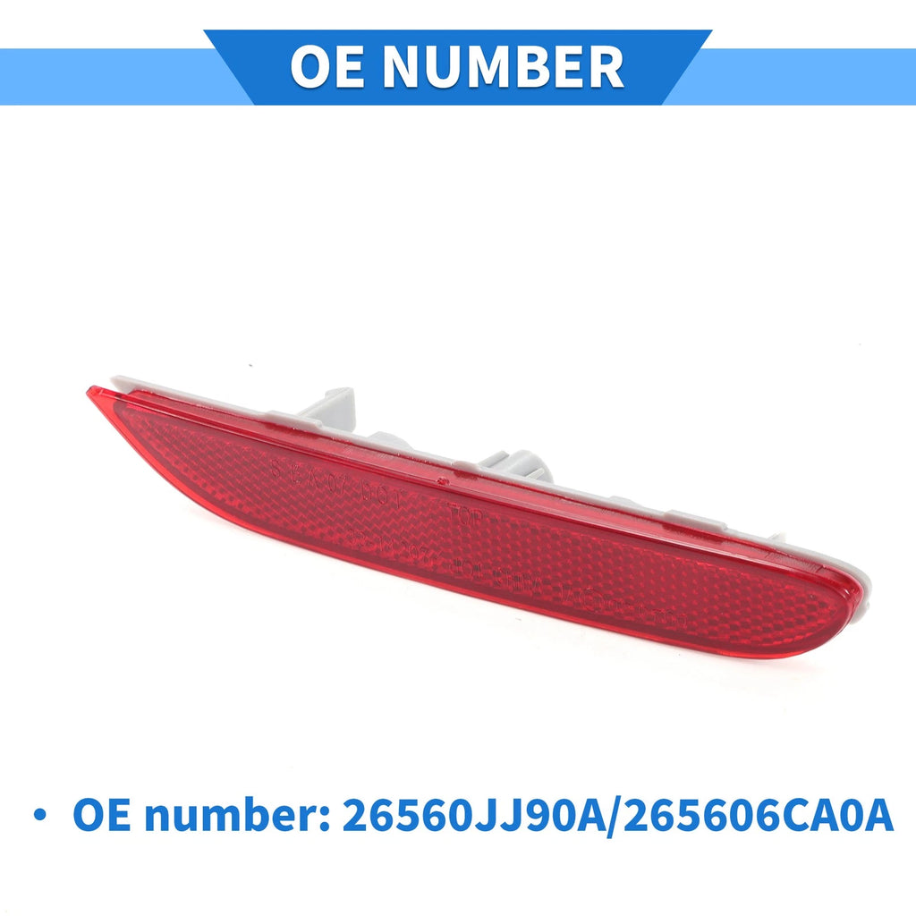 Rear Right Bumper Reflector No. 26560JJ90A/265606CA0A for Nissan Rogue (2014–2022)