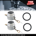 2X Aluminum Cam and Groove Hose Fitting for Global Type B