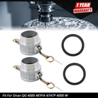 2X Aluminum Cam and Groove Hose Fitting for Global Type B
