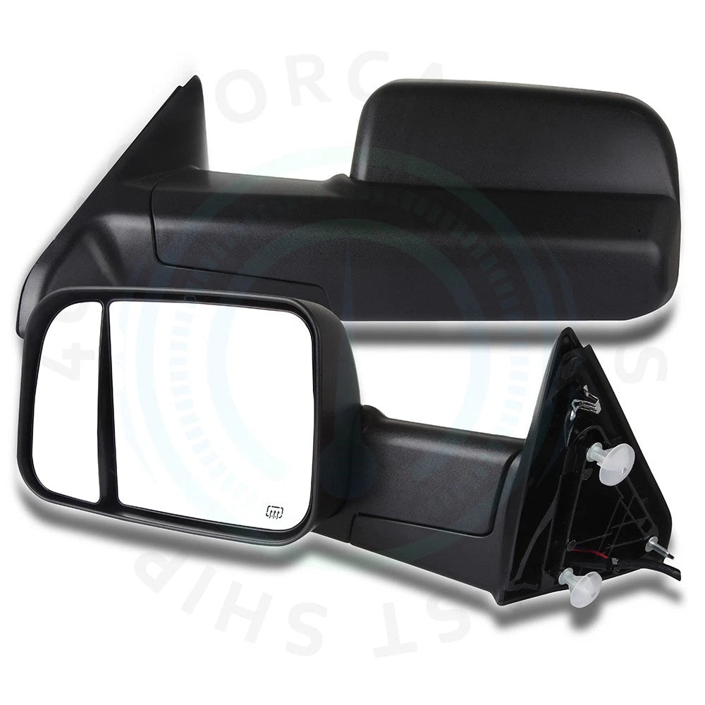 2X Power Heated Tow Mirrors for Dodge Ram 1500 2009–2017, Ram 2500 3500 2010–2017