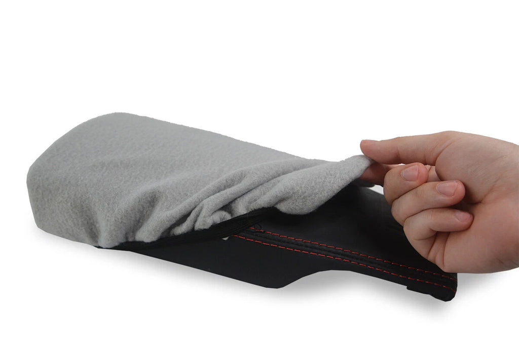 Fleece Console Lid Armrest Cover for Porsche 987 Cayman (2005–2012) Gray