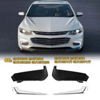 Set of 2 Chrome Front Bumper Fog Light Lamp Covers for Chevrolet Malibu (2016–2018)