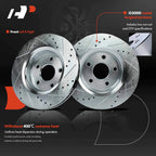 Front Drilled Brake Rotors & Pads for Jeep Grand Cherokee (2005–2010)