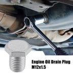 M12x1.5 Steel Engine Oil Drain Plug Screw with Gasket for BMW 545i (2005–2005)