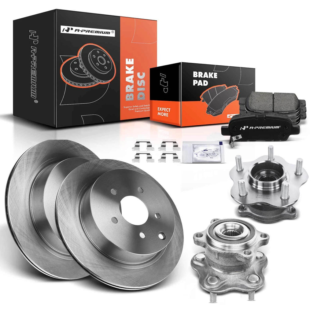 Set of 8 Rear Disc Brake Rotors & Pads for Nissan Murano