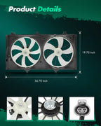 Radiator Cooling Fan Assembly for Toyota Camry (2007–2011) 163610