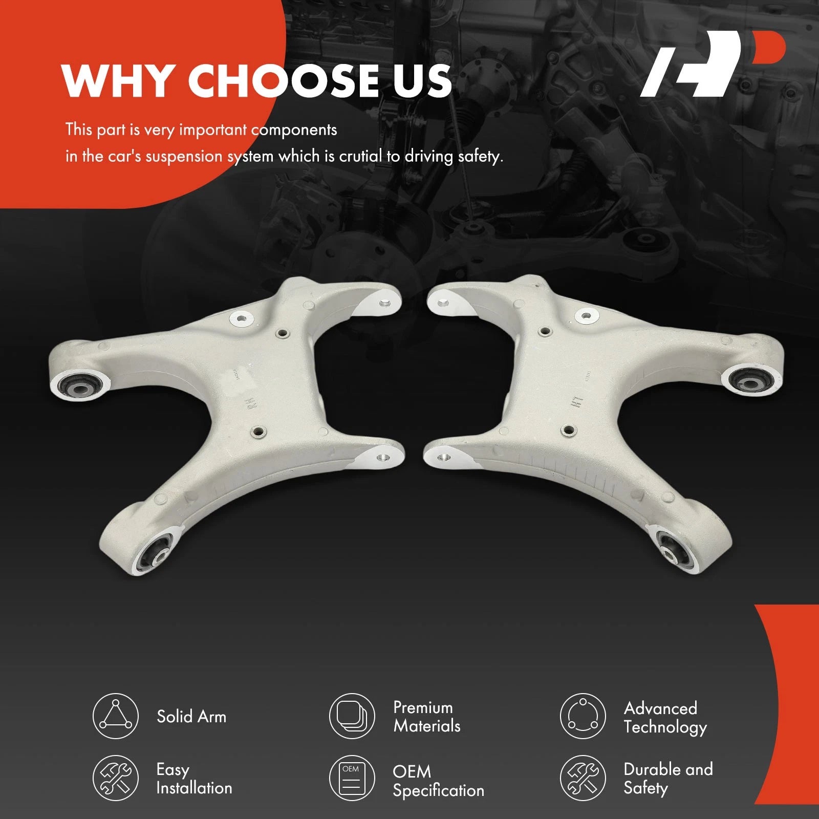 2X Rear Lower Control Arm for BMW X5 X6 (2007-2018)