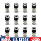 12pcs Chrome Valve Stem Bolts for ATVs, Lawn Mowers, Go-Karts, Hot Rods