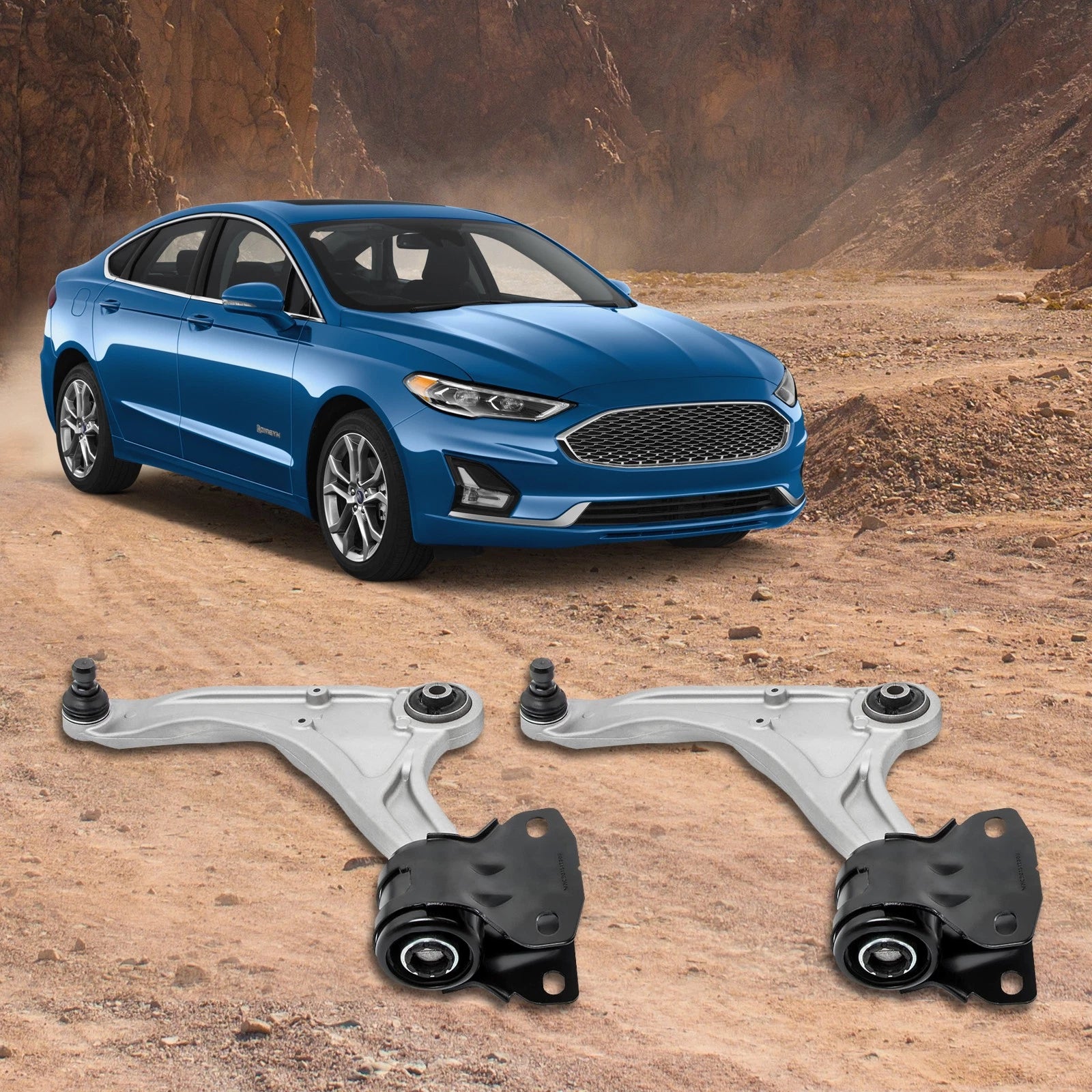 Set of 2 Front Lower Control Arms with Ball Joint for Ford Fusion (2013–2020)
