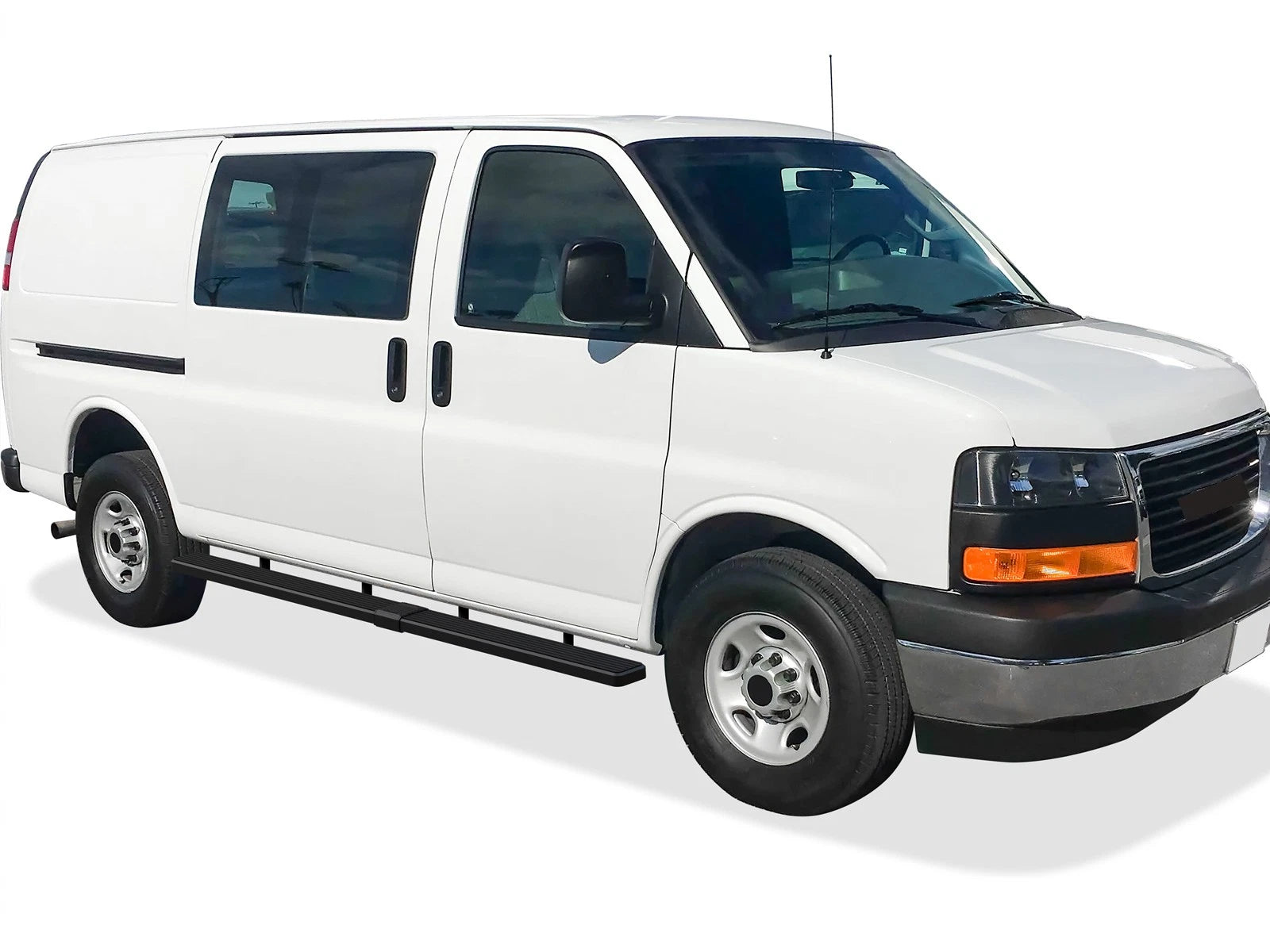 5-Inch Matte Black Running Boards for Chevy Express GMC Savana (2003-2026)