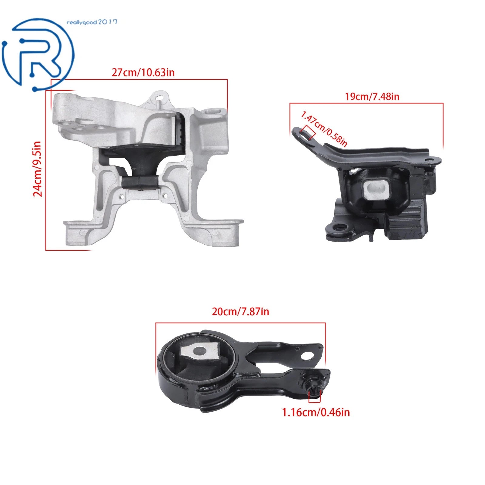 3X Engine Motor & Trans Mounts for Mazda CX-3 (2016-2021)