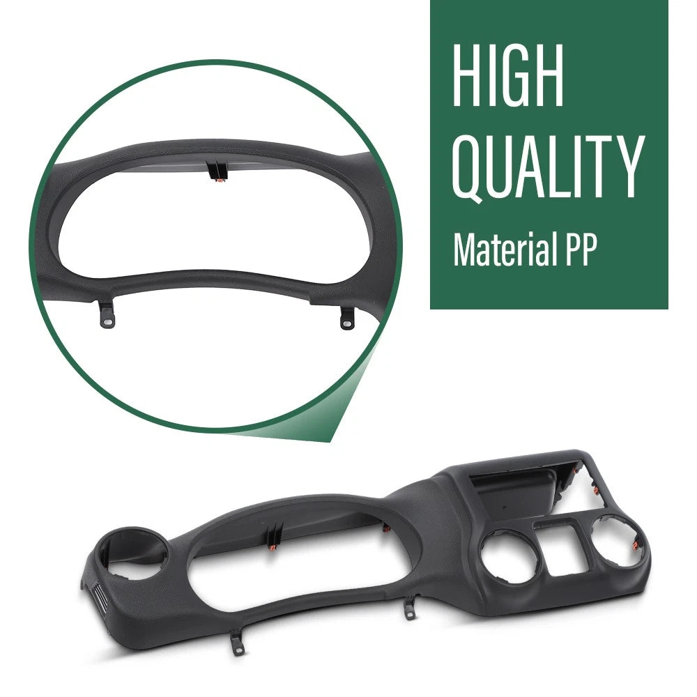 Dash Instrument Cluster Radio Bezel Trim Cover for Jeep Wrangler (2011–2014)