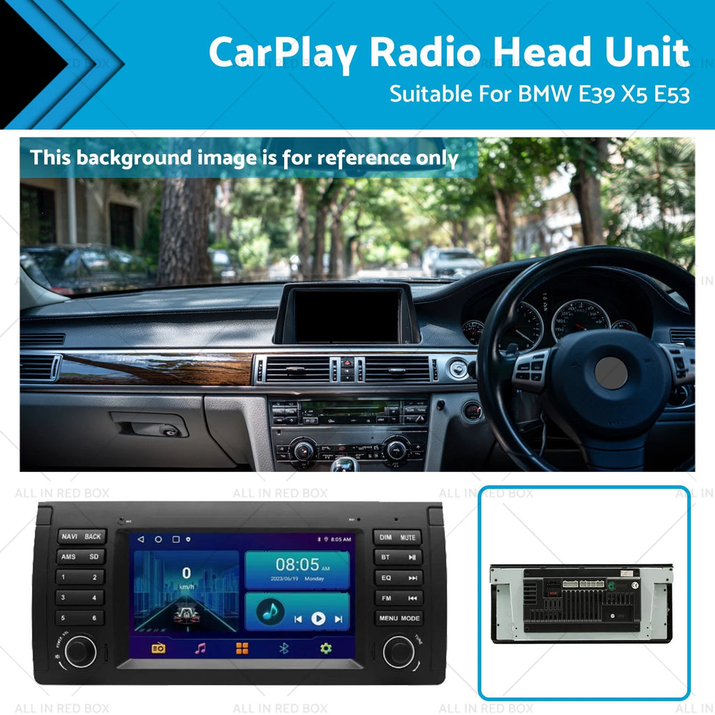 7'' CarPlay Stereo Radio Head Unit for BMW E39 X5 E53 (1995–2006)