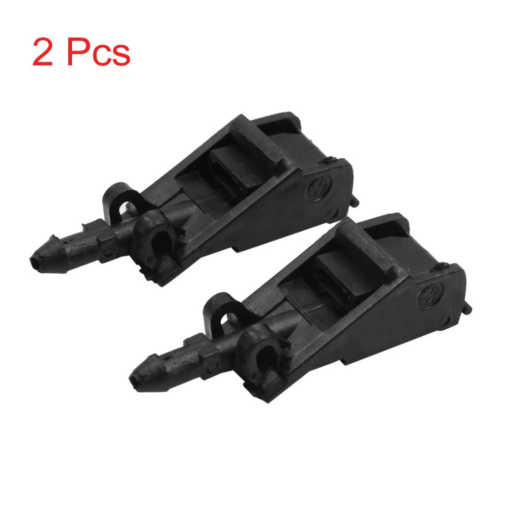 2X Front Windshield Wiper Nozzles Spray Jet for Volkswagen Golf (6E0955985)