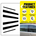6X Bright Black Pillar Post Trim for Lexus LS430 (2001–2006) EXV