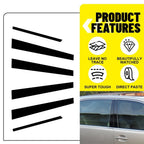 6X Bright Black Pillar Post Trim for Lexus LS430 (2001–2006) EXV
