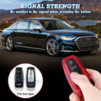 Red Soft TPU Full Protect Remote Key Fob Cover for Audi (2005-2012)