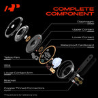 2x Disc Horn with 2 Wire Connectors for VW Jetta