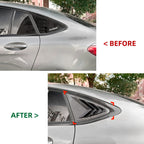 Black Rear Side Window Louver Trim for Benz GLC-Class Coupe (2016–2022)