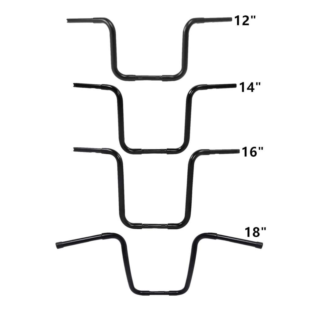 1.25" Fat Ape Hangers Handlebar for Harley FLST FXST Sportster (12"-18")