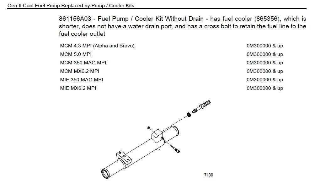 Cooler Kit for Mercury MerCruiser (3 # Copper Tube 8M0125852)
