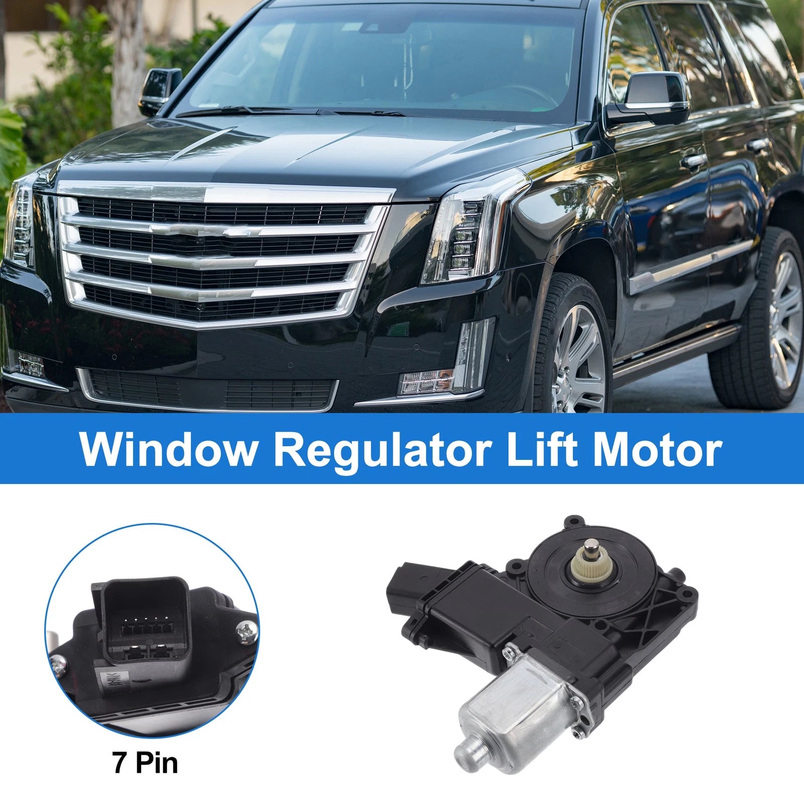 Power Window Regulator Lift Motor for Cadillac Escalade (2015–2020) No.742055