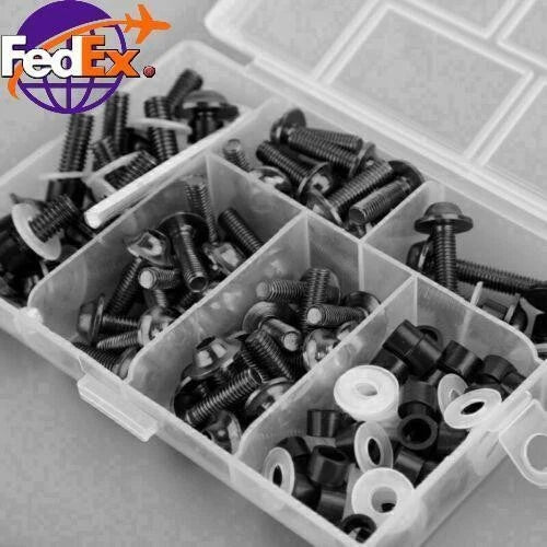 Set of 158 Fastener Clip Screw Kit for Universal Motorbike Windscreen Fairing