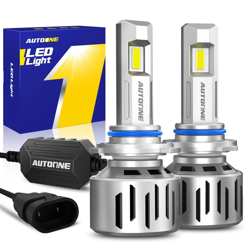 2X 9005 LED Headlight Bulbs Kit for High/Low Beam (6500K, 40000LM)