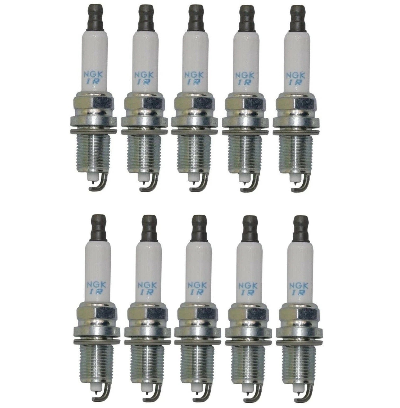 Set of 10 NGK Laser Iridium Spark Plugs for Chrysler Dodge Hyundai Jeep Kia Ram VW