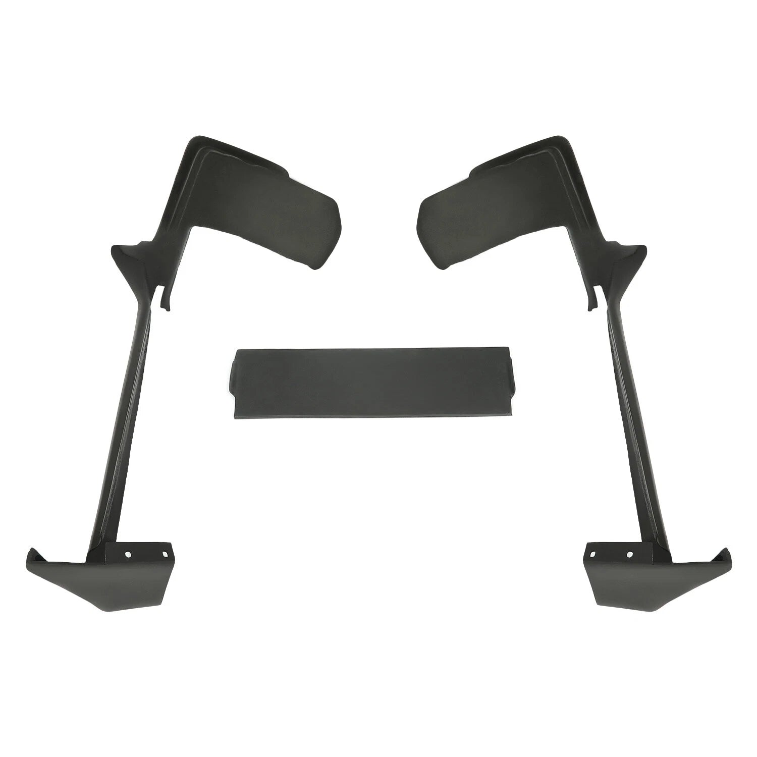 Set of 7 Bumper Fillers for Cadillac Seville (1980–1985) Black Fiberglass