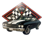 Metal Flag Sign for Chevy Chevelle SS (1966–1970)