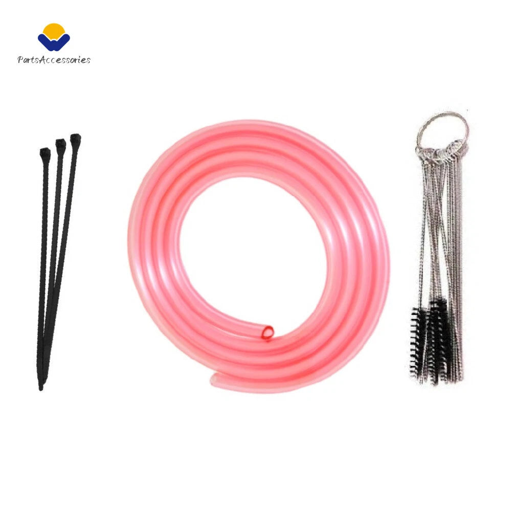 Dirt Bike Carburetor Pink Vent Hose Kit for Keihin MX 250 450 (8.5’)