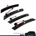 Set of 4 Smoke Lens LED Side Marker Lights for Mini Cooper (2002–2008)