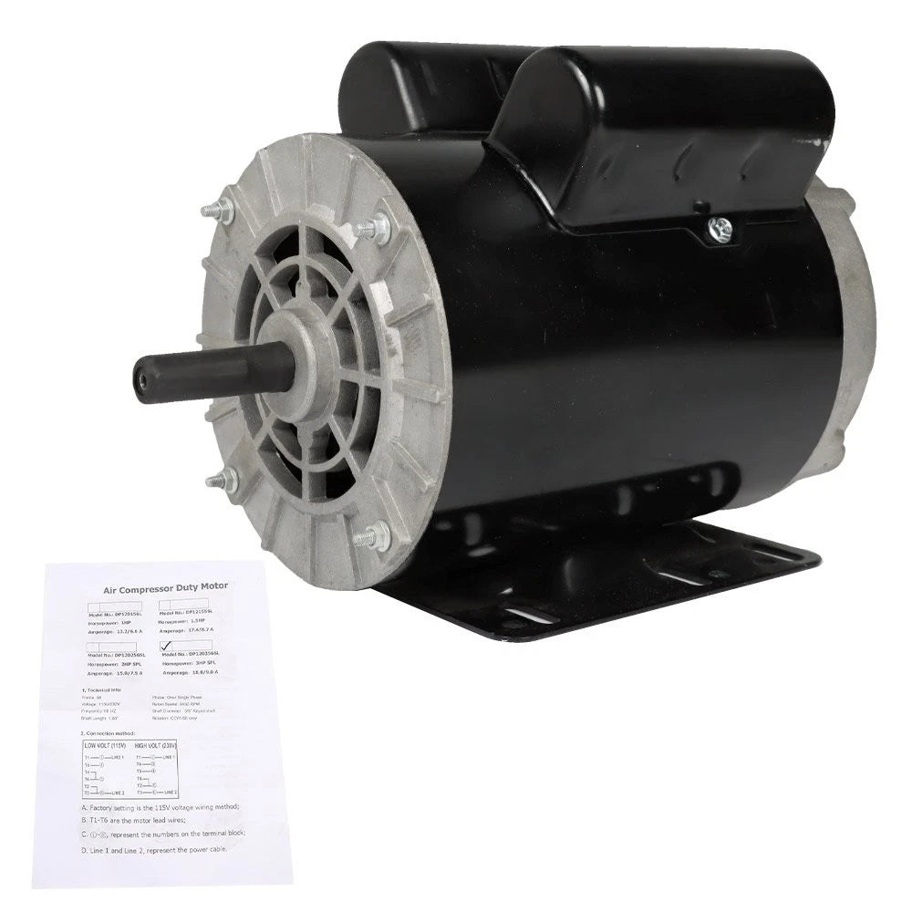 Electric Motor for Compressor Duty 56 Frame (1 Phase, 115/230V)