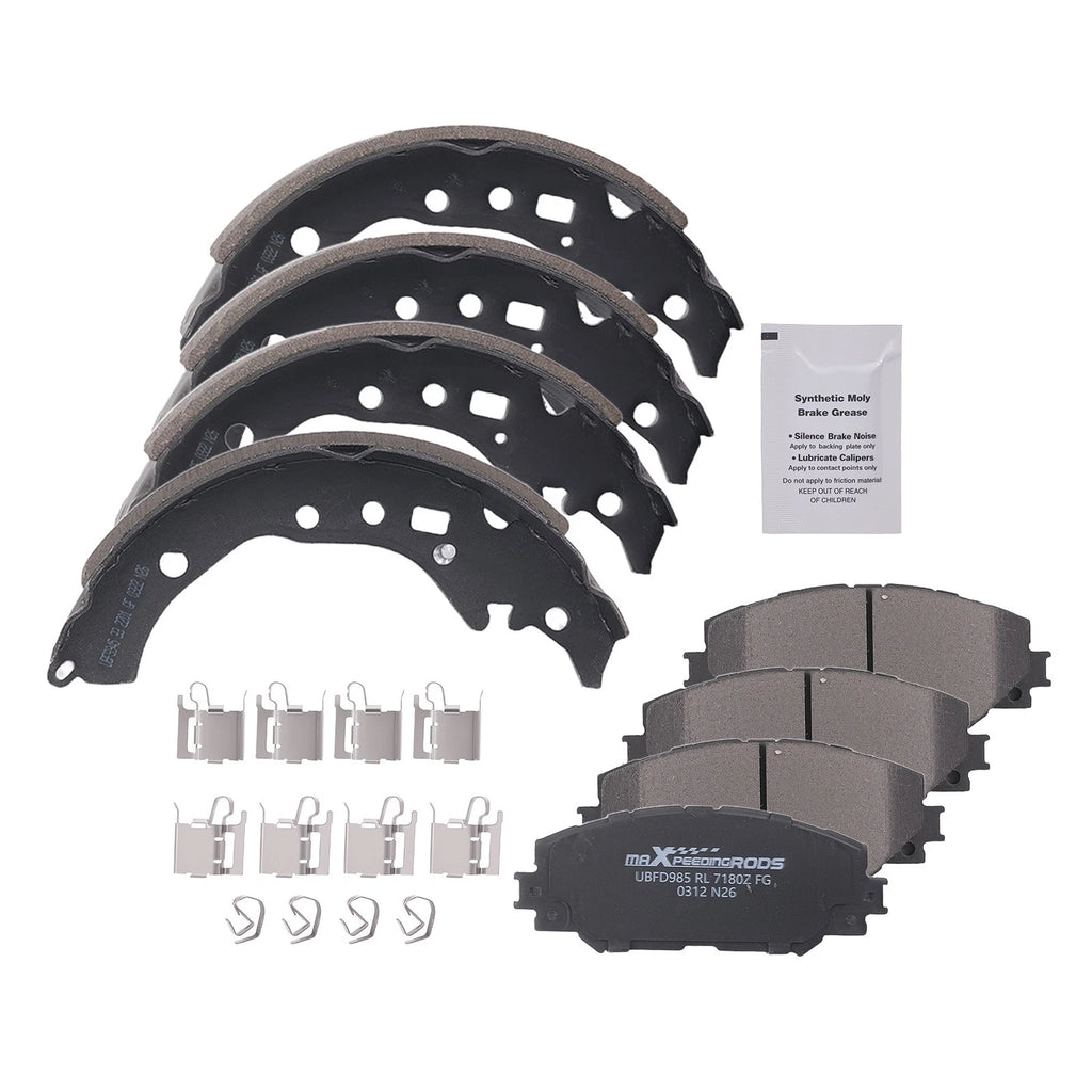 Front Brake Pads & Rear Shoes Set for Scion xD (2008–2014) / Toyota Corolla (2009–2019)
