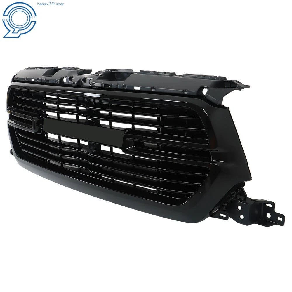 Front Upper Grille Assembly for Dodge Ram 1500 (2019–2022) Glossy Black