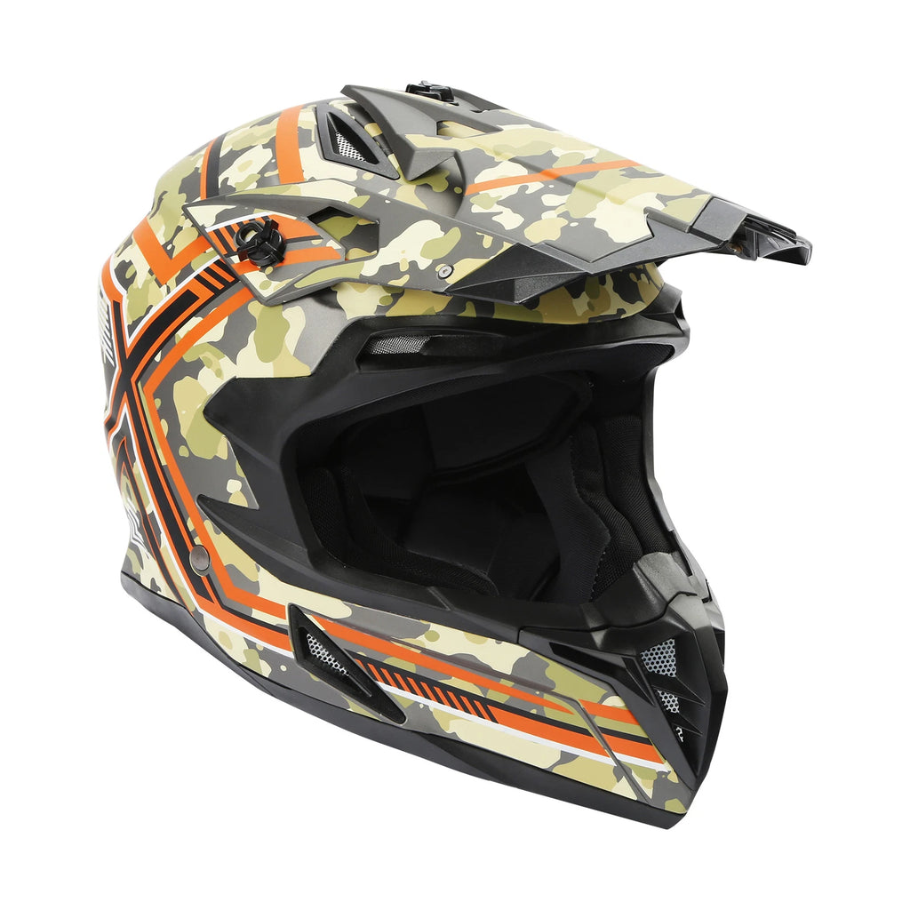 Adult Motocross Helmet for ATV Dirt Bike Off-Road Racing (DOT, M-XXL)