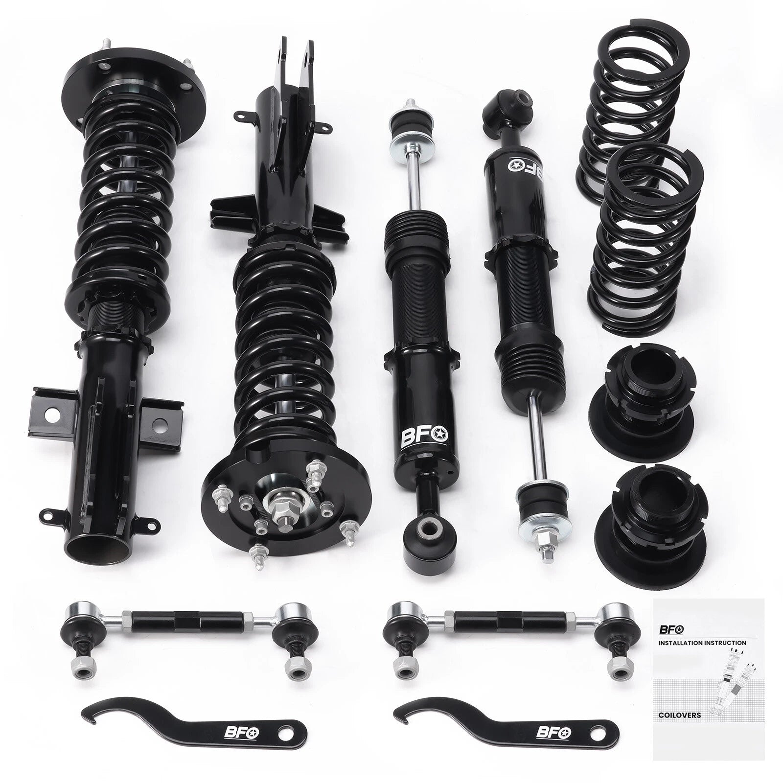 Coilover Strut Suspension Spring Kit for Ford Mustang (2005–2014) Adjustable Height