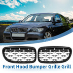 Front Hood Bumper Grille for BMW 335d 328i 335i xDrive (2007–2013) Pair