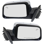 Set of 2 Power Heated Chrome Mirrors for Lincoln MKX (2007)