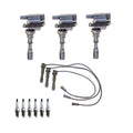 Set of 3 Ignition Coils & 6 Double Platinum Spark Plugs for Hyundai V6