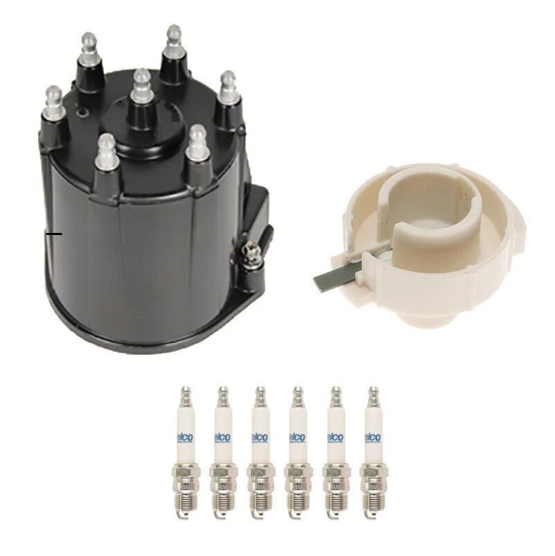 Distributor Rotor Cap & Spark Plugs Kit for GMC Sonoma 4.3L V6 (1992–1993)