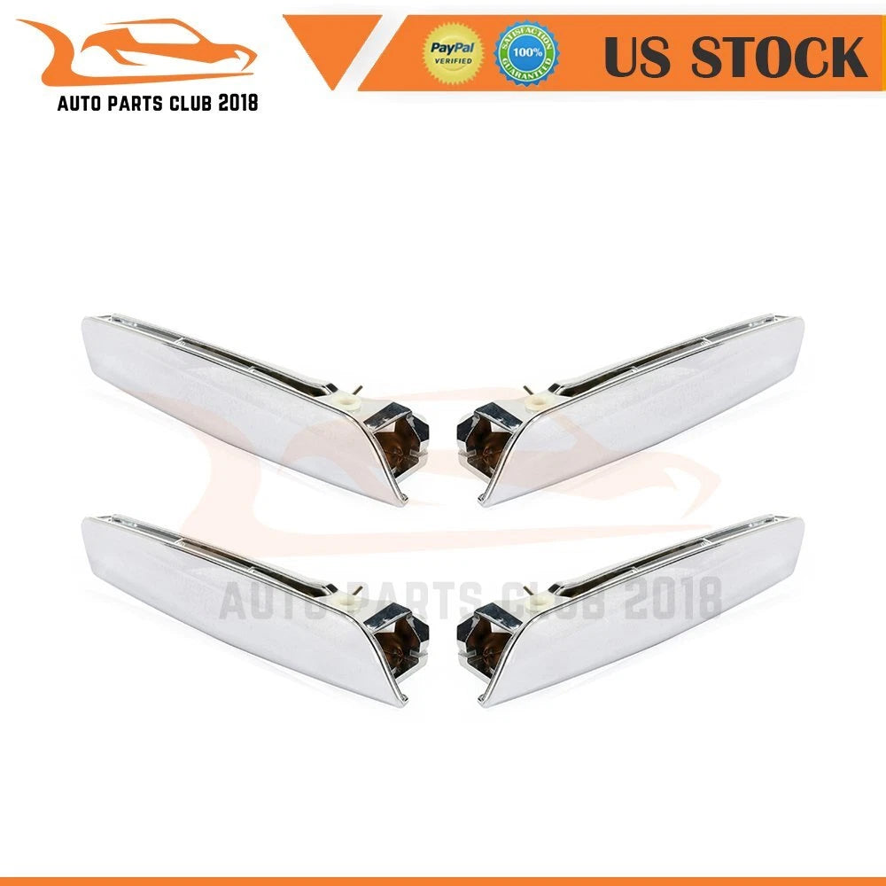Set of 4 Interior Chrome Door Handle Repair Kit for Chevy Silverado 2500 3500HD