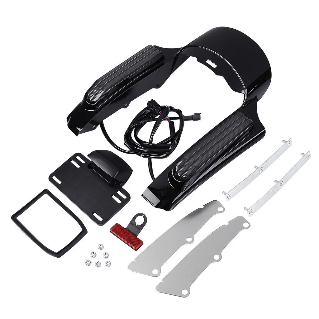 Smoke Rear Fender Fascia Set for Harley Electra Glide, Street Glide, Road Glide (2014–2024)