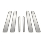 6Pc Chrome Pillar Post Covers Replacement for Mercedes E Class (2003–2009)
