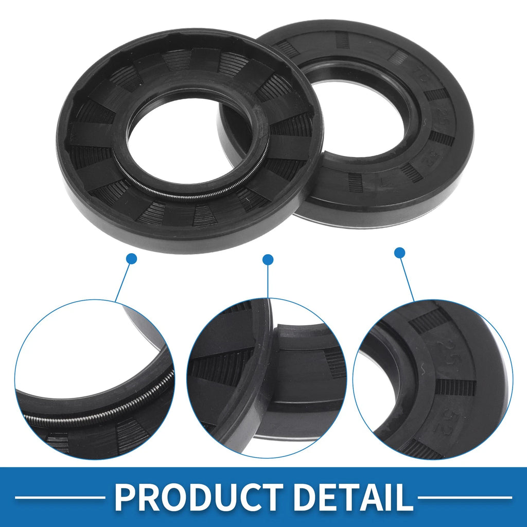 Set of 5 Oil Seal Rotary Shaft Seal for Various Models (25x52x7mm)